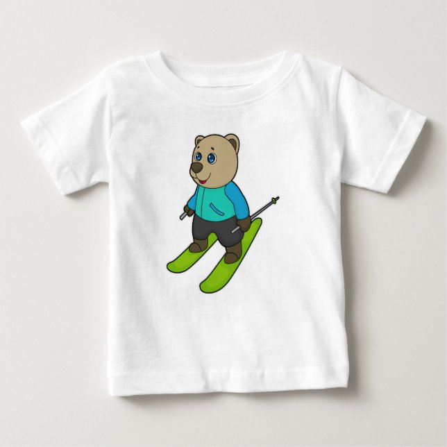 Camiseta Bear Skier Ski (Frente)