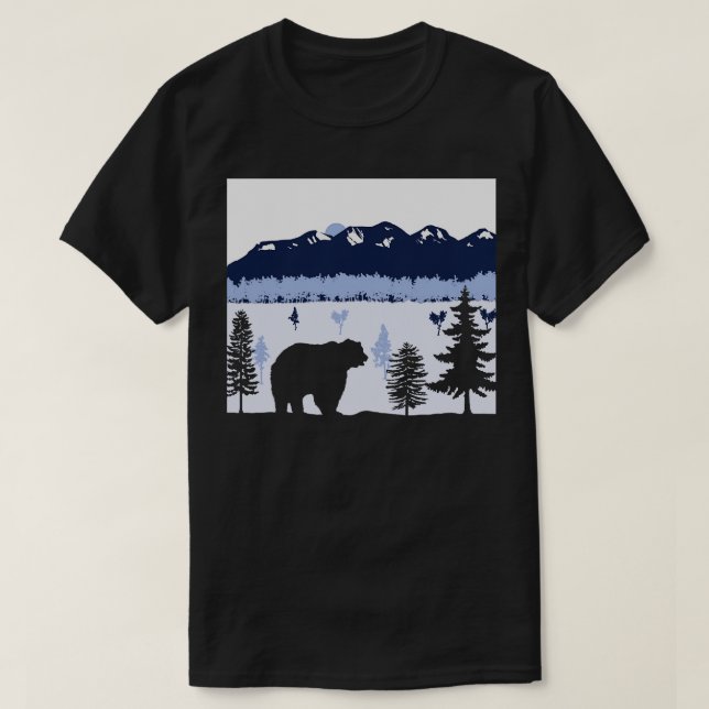 Camiseta Bear Sunset TSirt (Frente do Design)