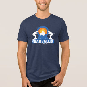 Camiseta Bear Valley Ski Sunset Retro T Shirt