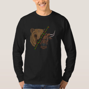 Camiseta Bear Vs. Bull Crypto Chart Analysis Cryptocurrency