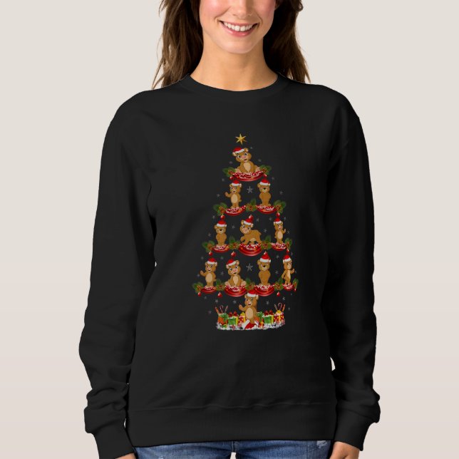 Camiseta Bear  Xmas Holiday Santa Bear Christmas Tree (Frente)
