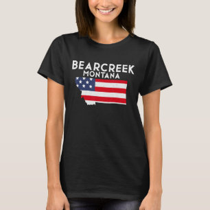 Camiseta Bearcreek Montana EUA State America Viagem Montana