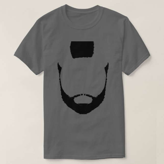 Camiseta BeArd amp Mohawk Silhouette (Frente do Design)