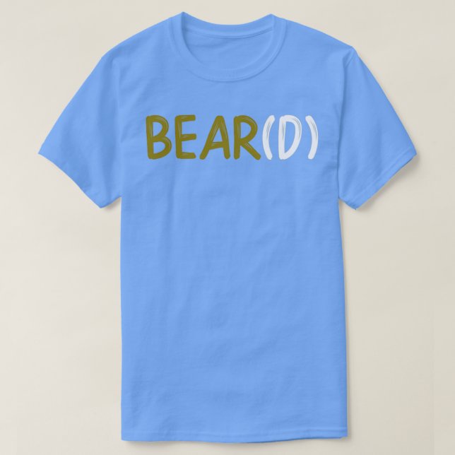Camiseta Beard Bear Beard Engraçado (Frente do Design)