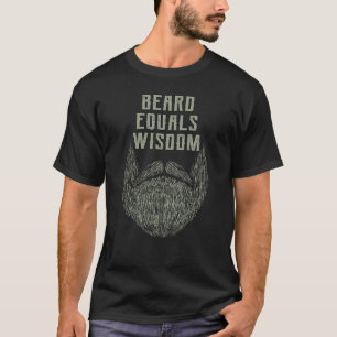 Camiseta Beard Igual a Wisdom Pai de Cotação Motivacional I