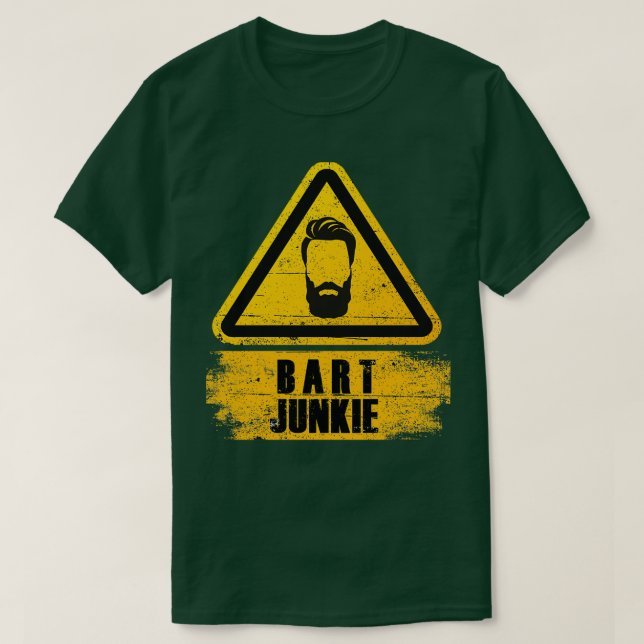 Camiseta Beard Junkie Beard Beard Beard Grooming Barber Sh (Frente do Design)