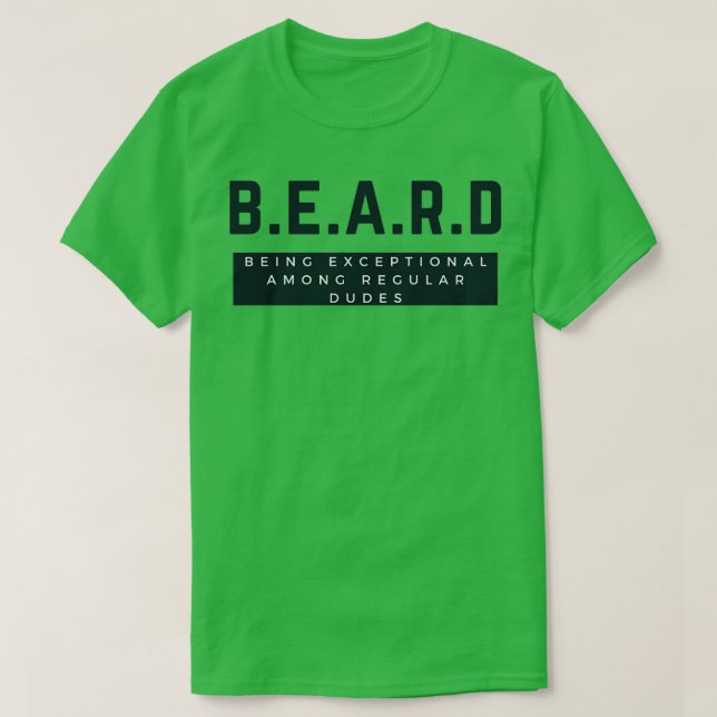 Camiseta BEARD SENDO Excepcional Entre Dudas Normais (Frente do Design)