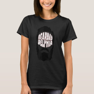 Camiseta Beardadelphia Funny Beardadelphia Barba Pai 3