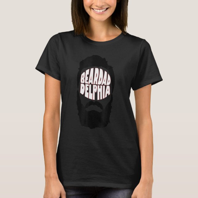 Camiseta Beardadelphia Funny Beardadelphia Barba Pai 3 (Frente)