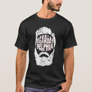 Camiseta Beardadelphia Funny Beardadelphia Beard Pai Gift