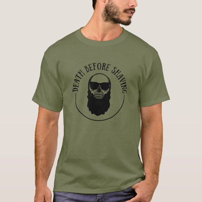 Camiseta Bearded cita barba engraçada dizendo presentes (Frente)