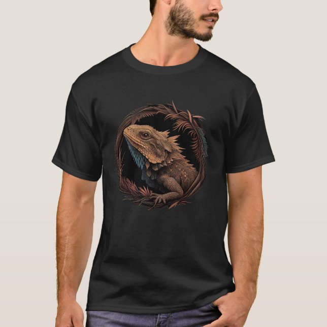 Camiseta Bearded Dragon Animal  Wildlife Bearded Dragons  1 (Frente)