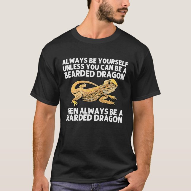 Camiseta Bearded Dragon  For Men Women Pogona Lizard Animal (Frente)