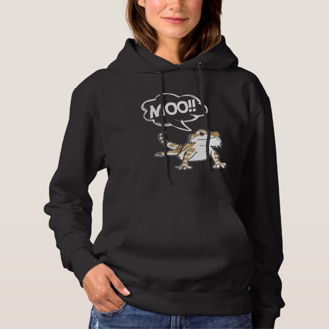 Camiseta Bearded Dragon Goes Moo Think Its A Cow Farm (Frente)
