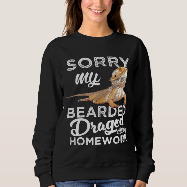 Camiseta Bearded Dragon S Bearded Dragon Ate My Homework (Frente)