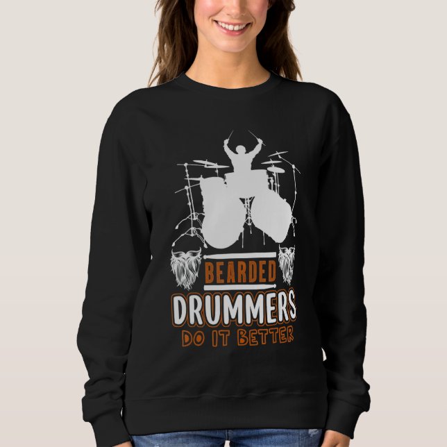 Camiseta Bearded Drummers Do It Better    Music (Frente)