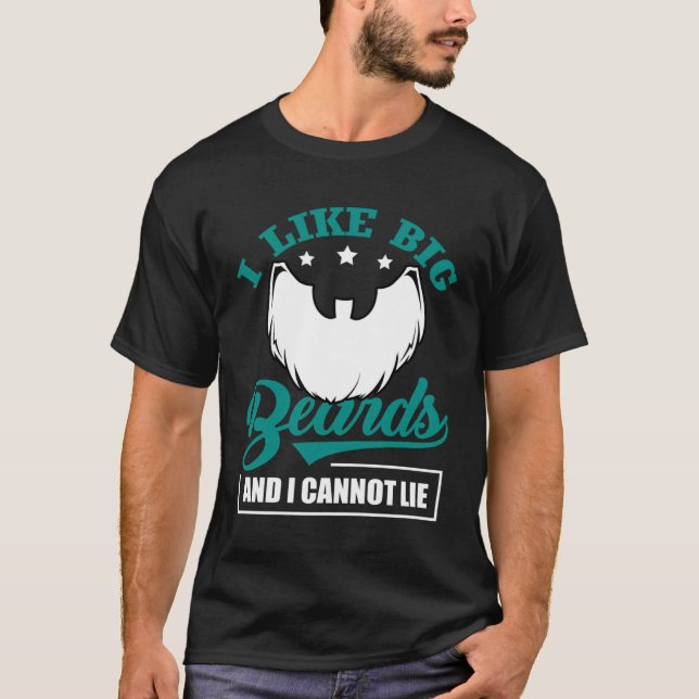 Camiseta Bearded Men I Like Big Beards And I Cannot Lie Des (Frente)