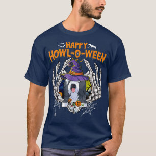 Camiseta Beared Collie Skeleton Heart Happy Howleen Costu