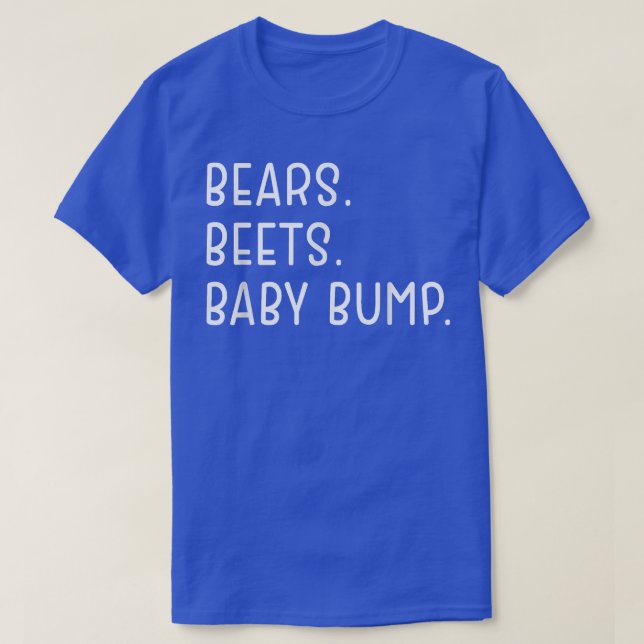 Camiseta Bears Beets Baby Bump (Frente do Design)
