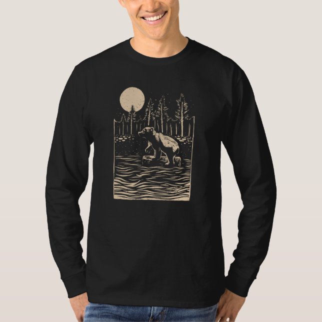 Camiseta Bears predators Canada wilderness brown bears griz (Frente)