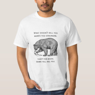 Camiseta Bears Vai Te Matar Engraçado