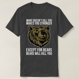 Camiseta Bears Vai Te Matar - Novidade Engraçada