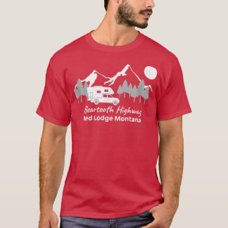 Camiseta Beartooth Highway Red Lodge Montana Truck Camper