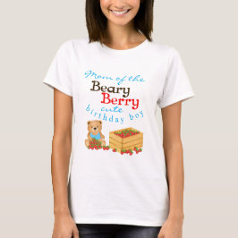 Camiseta Beary Berry Cute Cute's Strawberry Mãe Aniversário