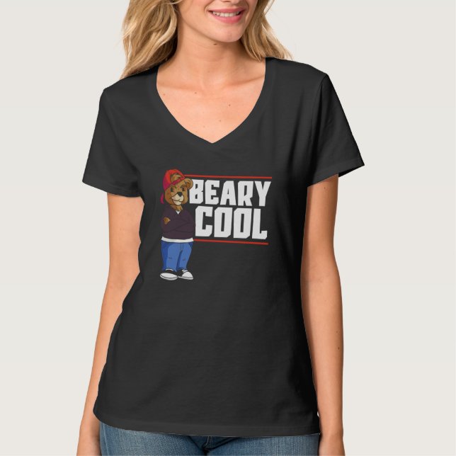 Camiseta Beary Cool Bear Wildlife Animal Bear  1 (Frente)