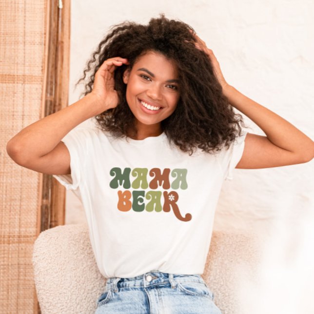 Camiseta Beary Cute Woodland Chá de fraldas (Mama Bear Shirt for Baby Shower)