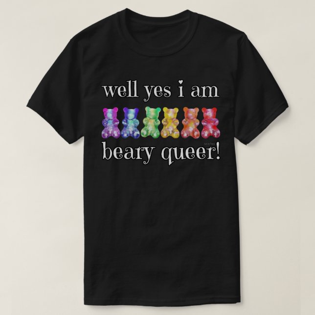 Camiseta Beary Queer (Frente do Design)