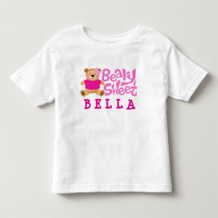 Camiseta Beary Sweet Girl Name Pink Girly Bear