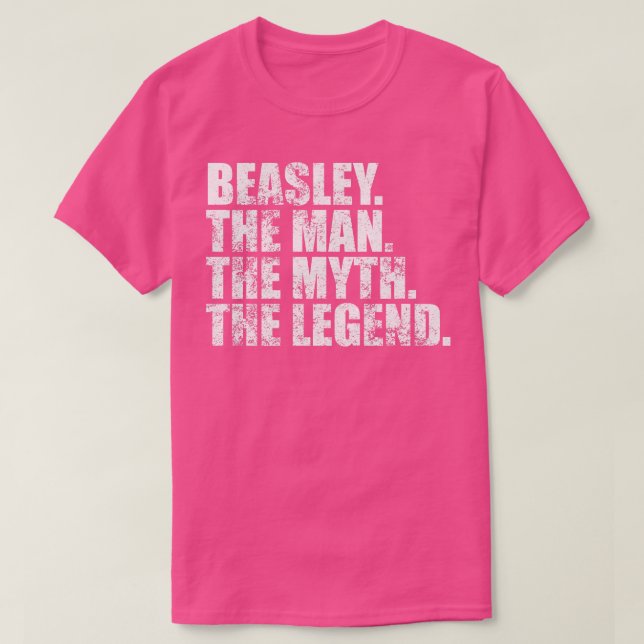 Camiseta BeasleyBeasley Nome da família Beasley sobrenome B (Frente do Design)