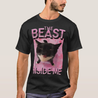 Camiseta Beast Inside Me Cat Meme
