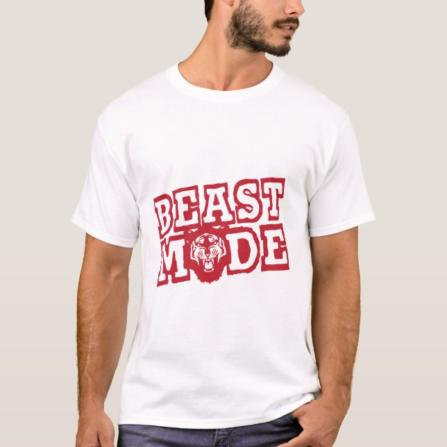 Camiseta beast mode citation tigre rugit revolter (Frente)