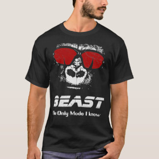 Camiseta BEAST The only mode I know Funny Workout Gym Yog