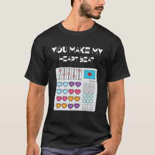 Camiseta Beat DJ Techno Rave Party Hearts Day Happy Valenti