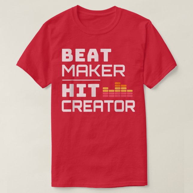 Camiseta Beat Maker Hit Creator Music Production Producer T (Frente do Design)
