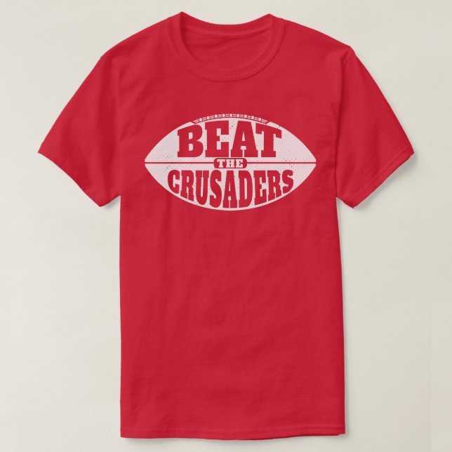 Camiseta Beat the Crusaders Vintage Grunge Gameday (Frente do Design)