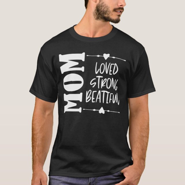 Camiseta Beatice Mãe Forte À Mãe Dia de as mães (Frente)