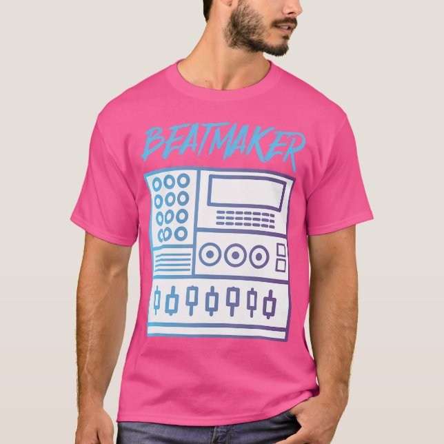 Camiseta Beatmaker Drum Machine Bass Lover Dj Músico (Frente)