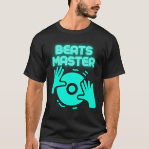 Camiseta Beats Master DJ EDM Citação de Música par