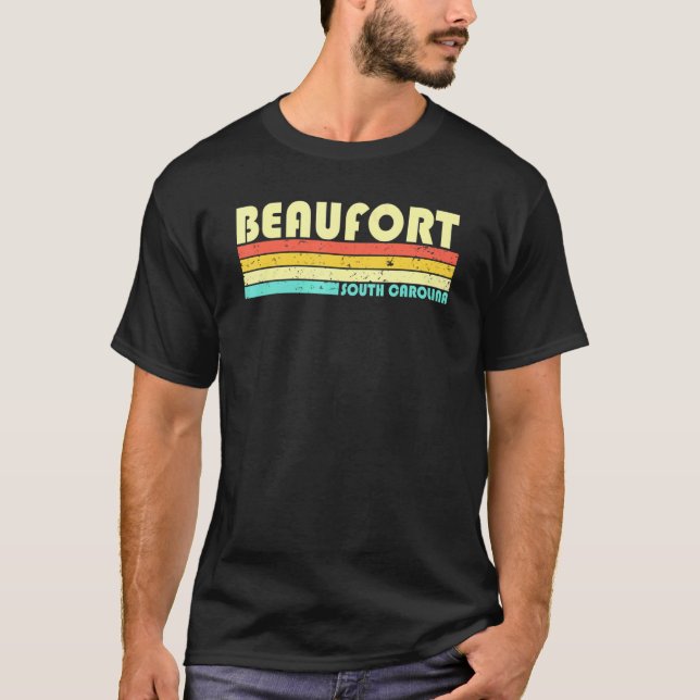 Camiseta Beaufort Sc South Carolina City Home Roots Retro 8 (Frente)