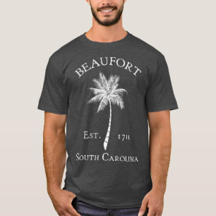 Camiseta Beaufort South olina SC Palmetto Antigo Estilo