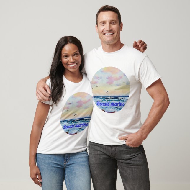 Camiseta Beauté amrine-aquarelle (Unissex)