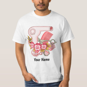 Camiseta Beautician cor-de-rosa do amor perfeito
