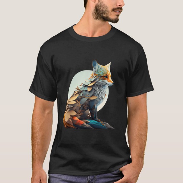 Camiseta Beautiful And Colourful Fox (Frente)