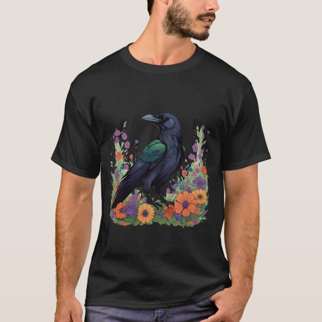 Camiseta Beautiful black raven (Frente)