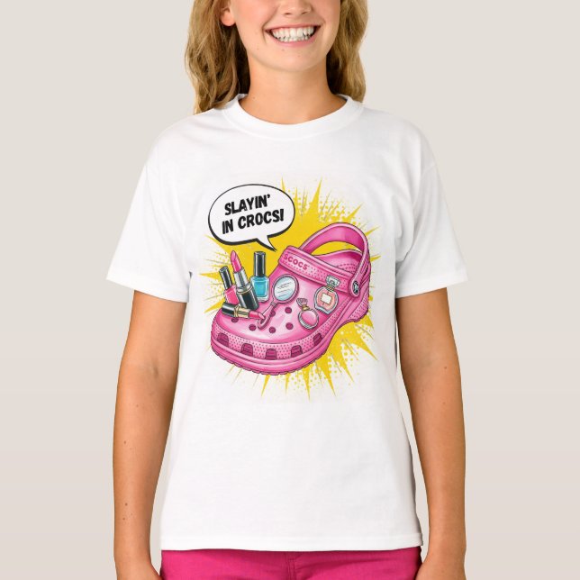 Camiseta  Beautiful Even in Crocs, by Natasha Us   (Frente)