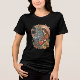Camiseta Beautiful Girl with Horse T-Shirt| western cowgirl